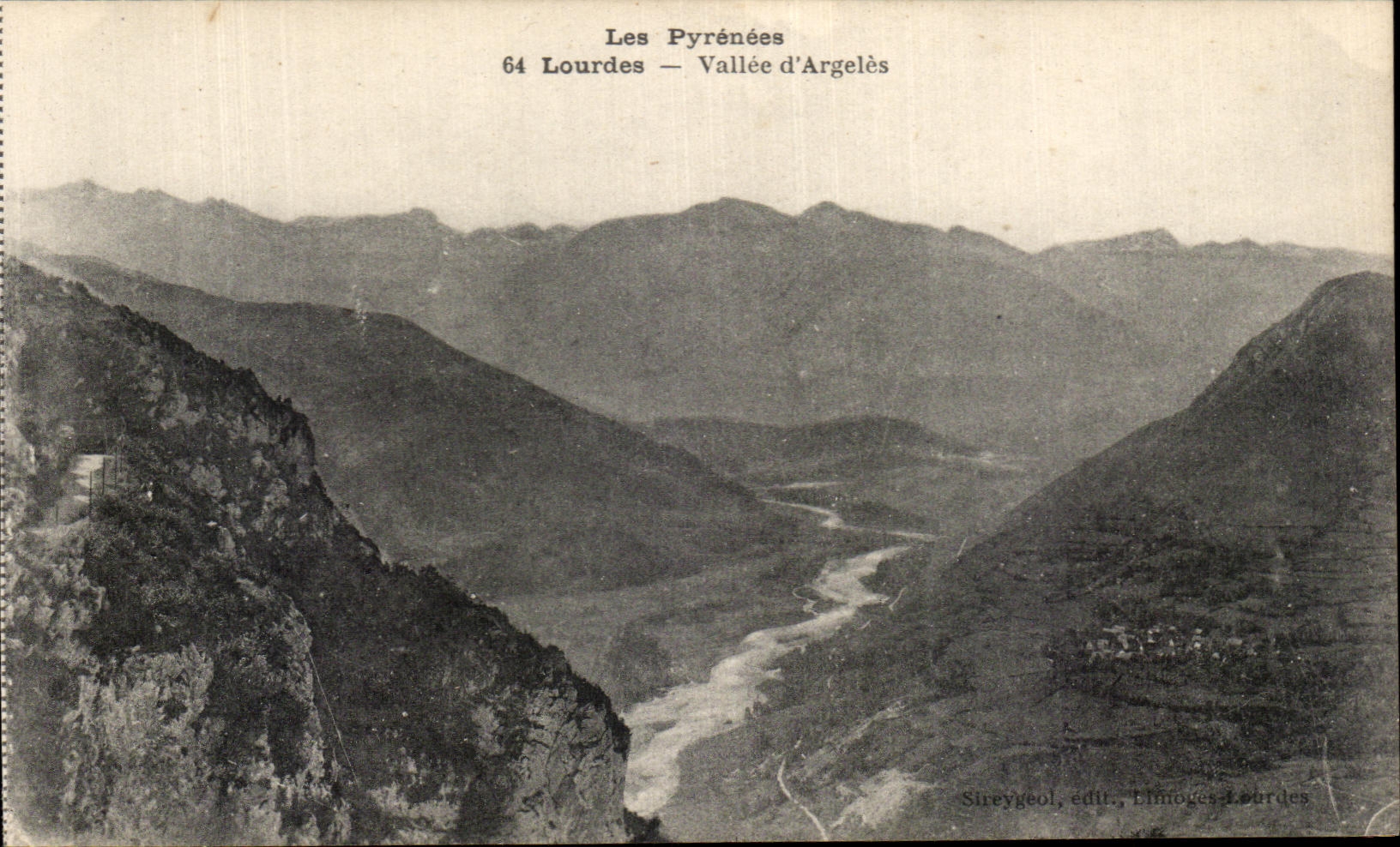 CPA the Pyrenees Lourdes Valley D' Argeles