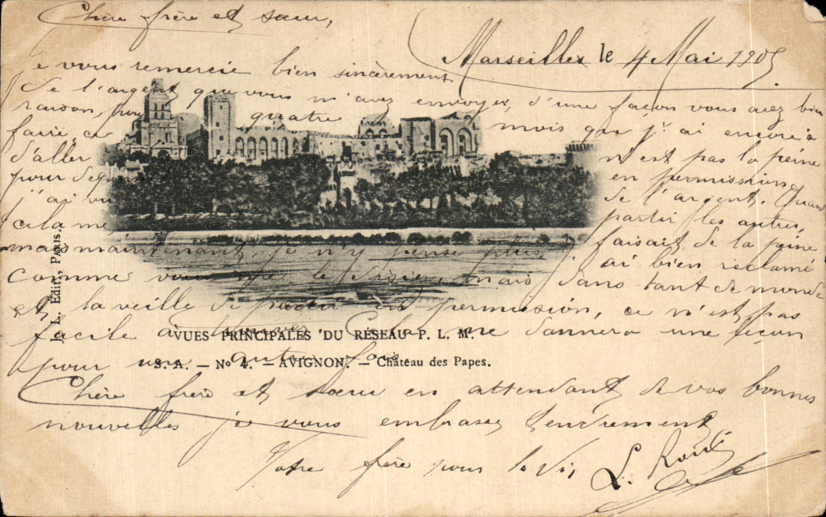 CPA Avignon Chateau des Papes