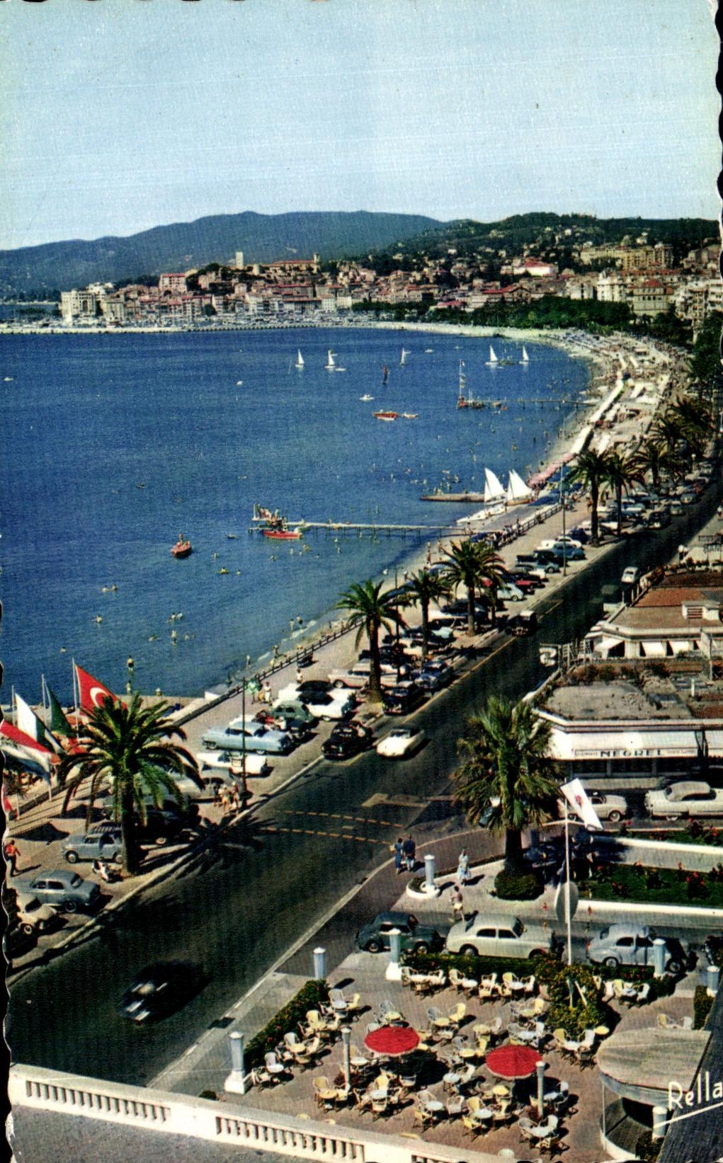 CPA the Dimension Of Cannes Azure the Small cross And Suquet Terrace of Martinez