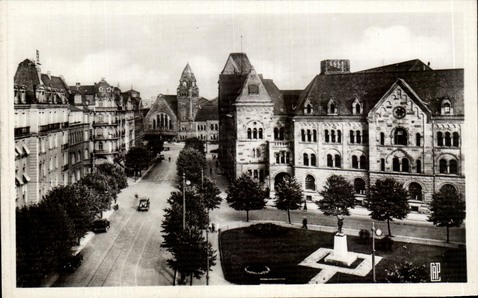 CPA Metz la estacion de la oficina de correos y de tren