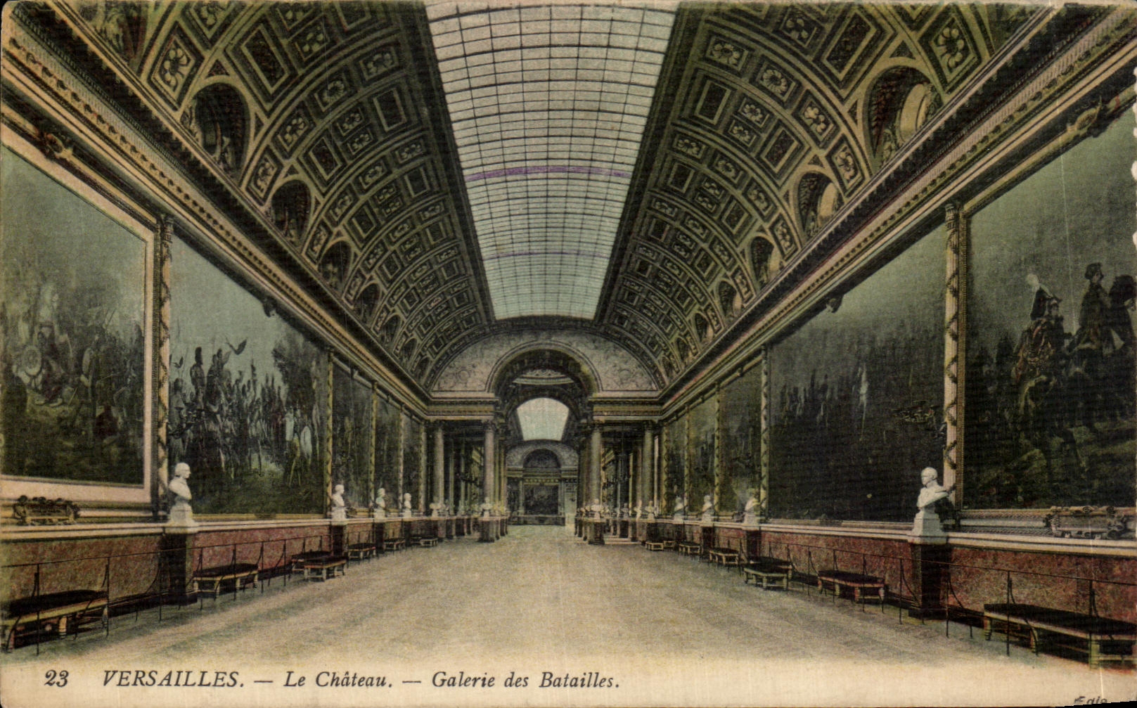 CPA Versailles Le Chateau Galerie Des Batailles