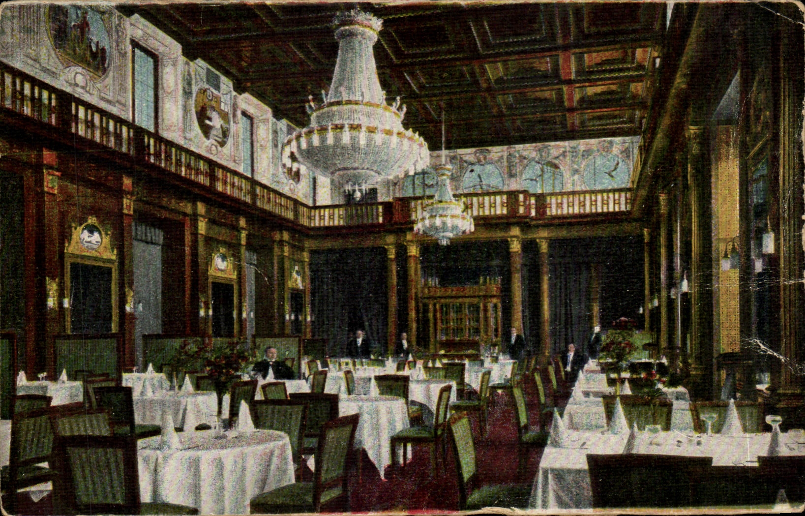 CPA Wiesbaden Neues Kurhaus Weinsalon