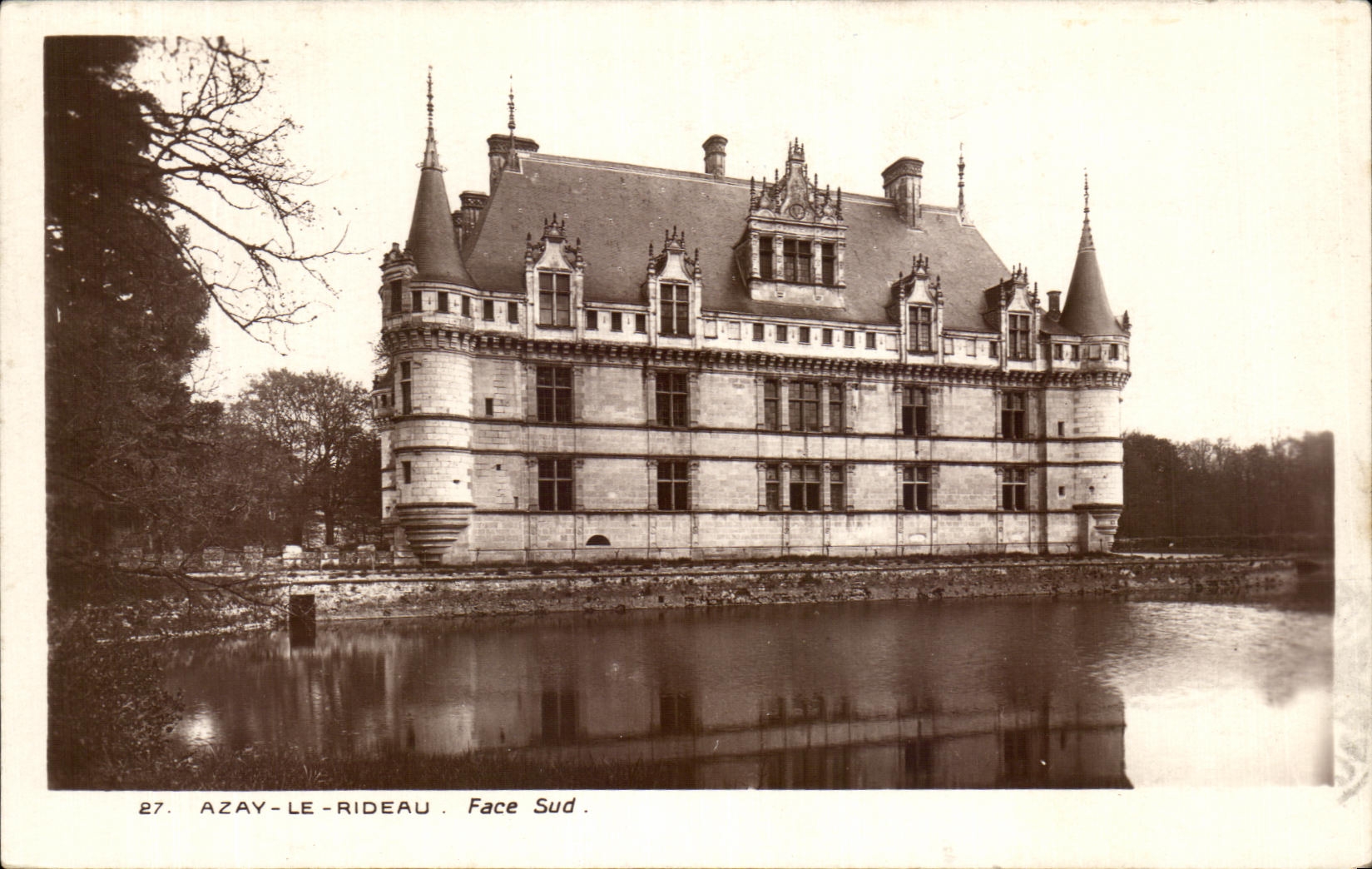 CPA Azay la cara meridional de la cortina