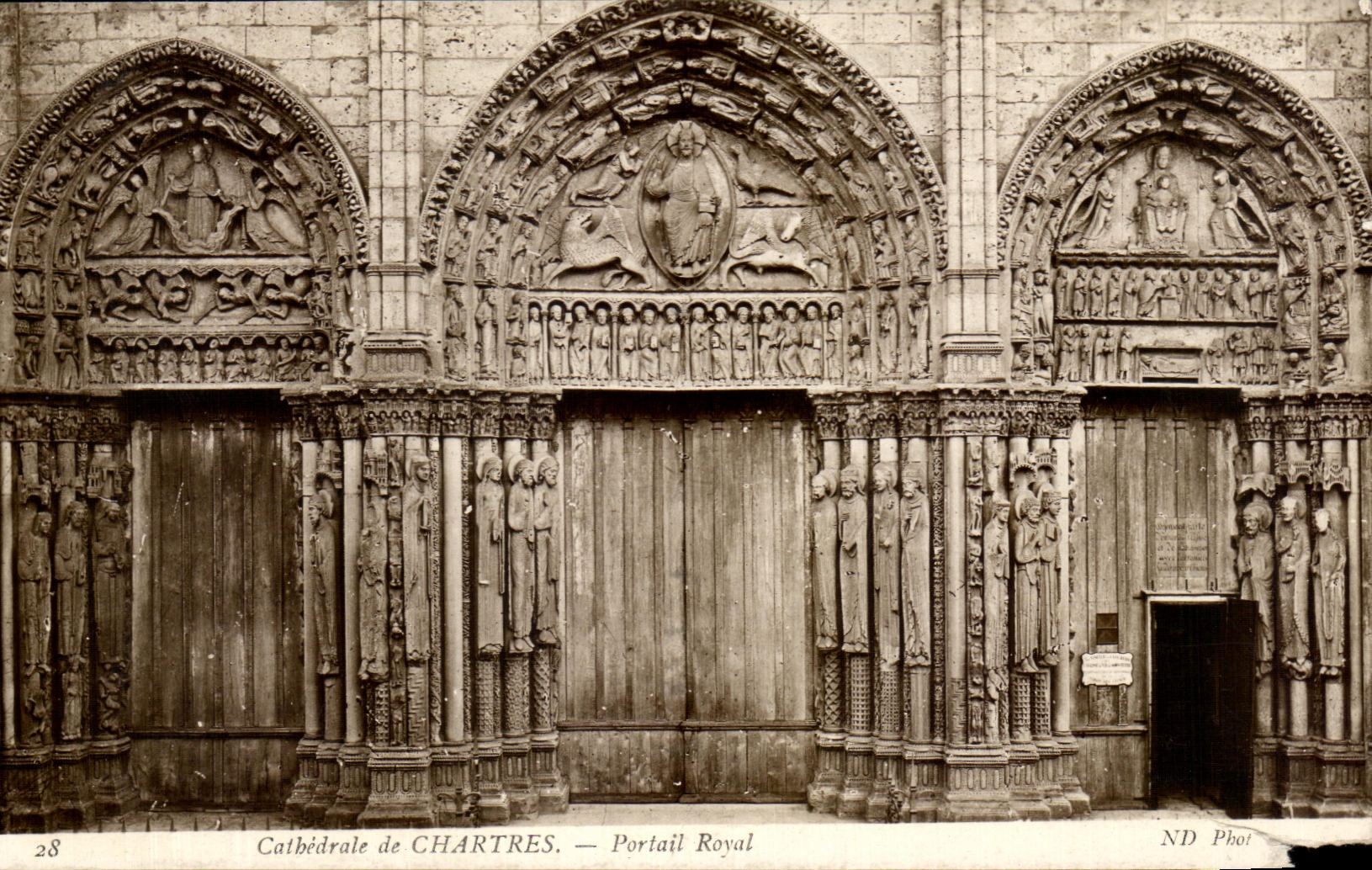 CPA Cathedral of Chartres Roral Gate