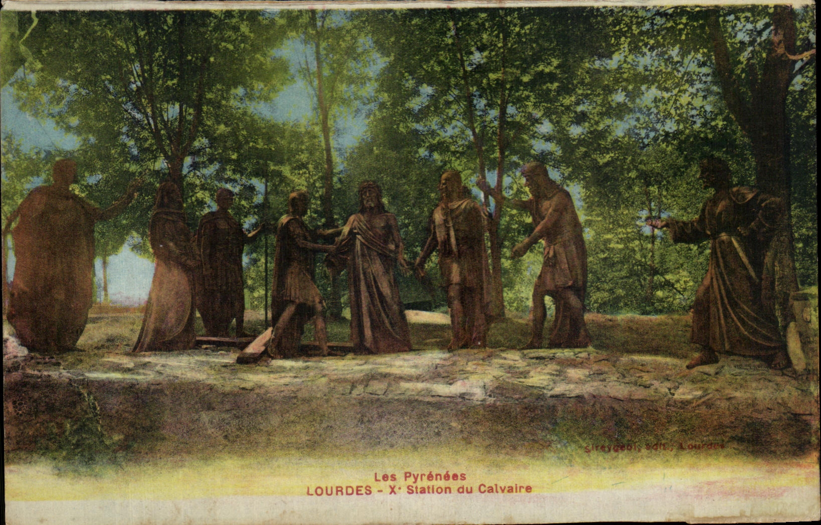 CPA Lourdes Station of the Martyrdom