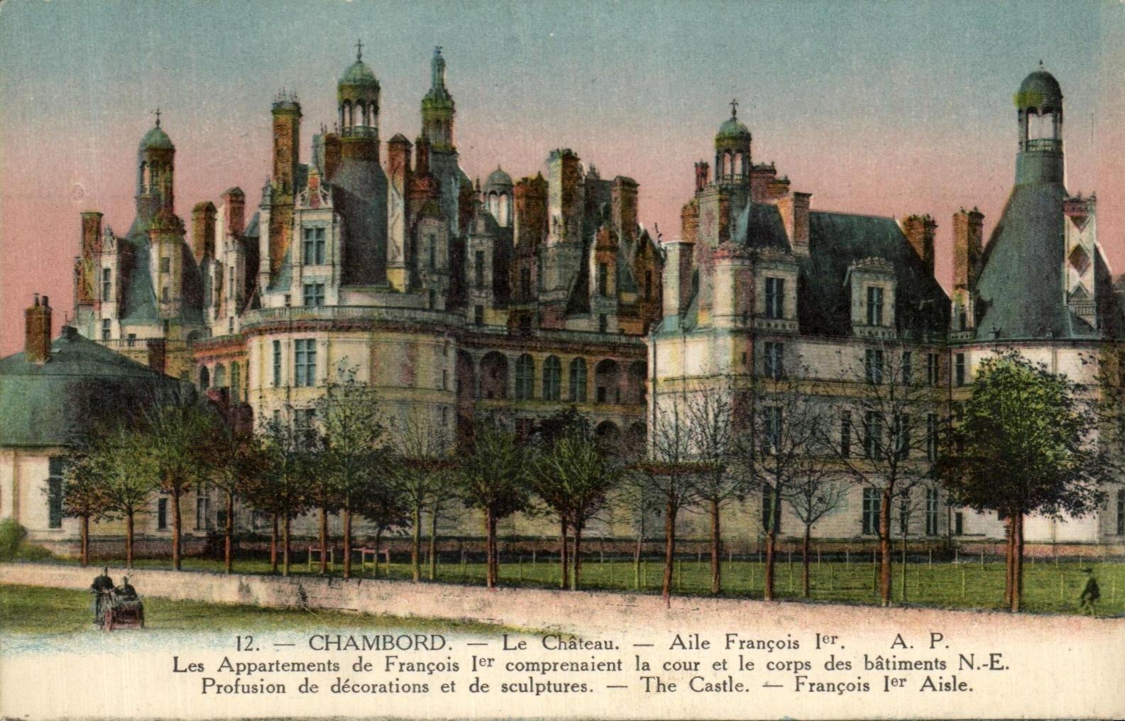 CPA Chambord Le Chateau Aile Francois 1er
