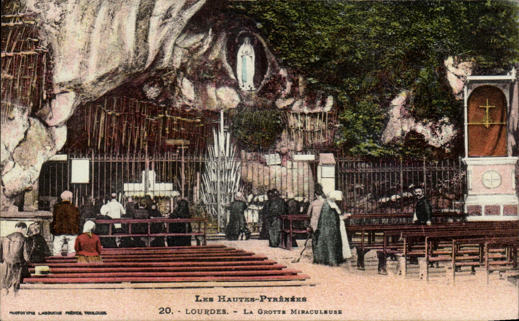 CPA the High Pyrenees Lourdes the Miraculous Cave