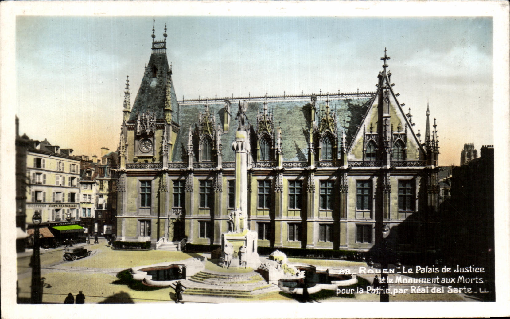CPA Rouen Law courts and the war memorial