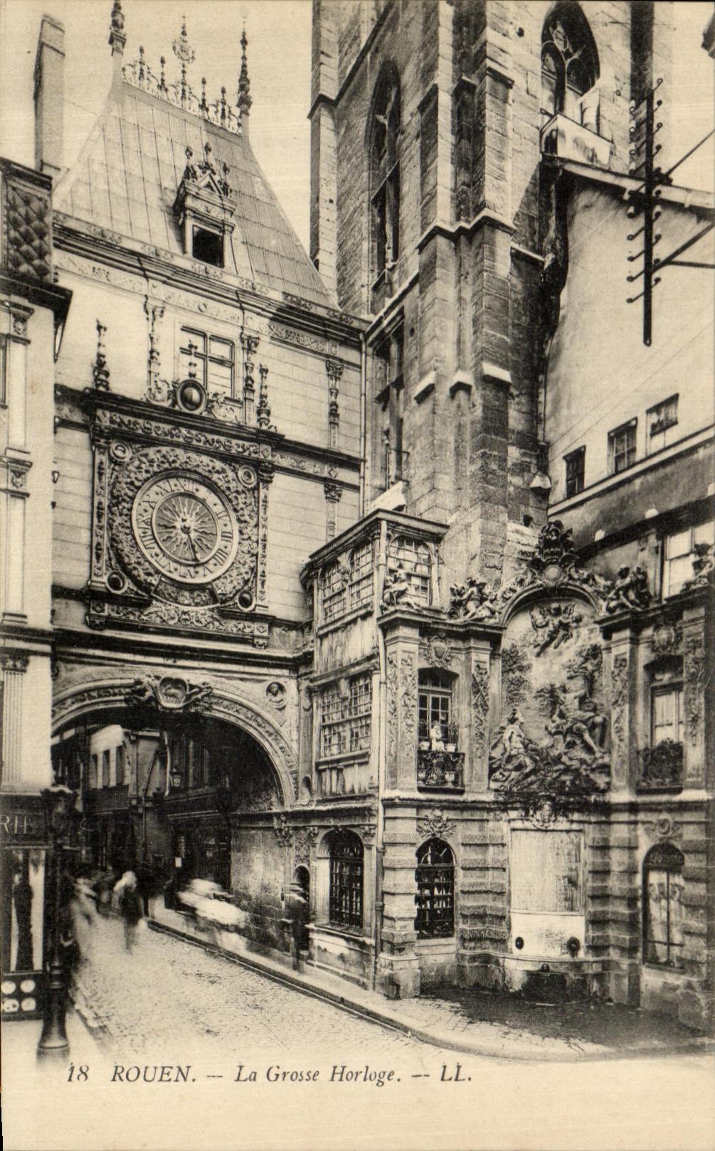 CPA Rouen the Large Clock