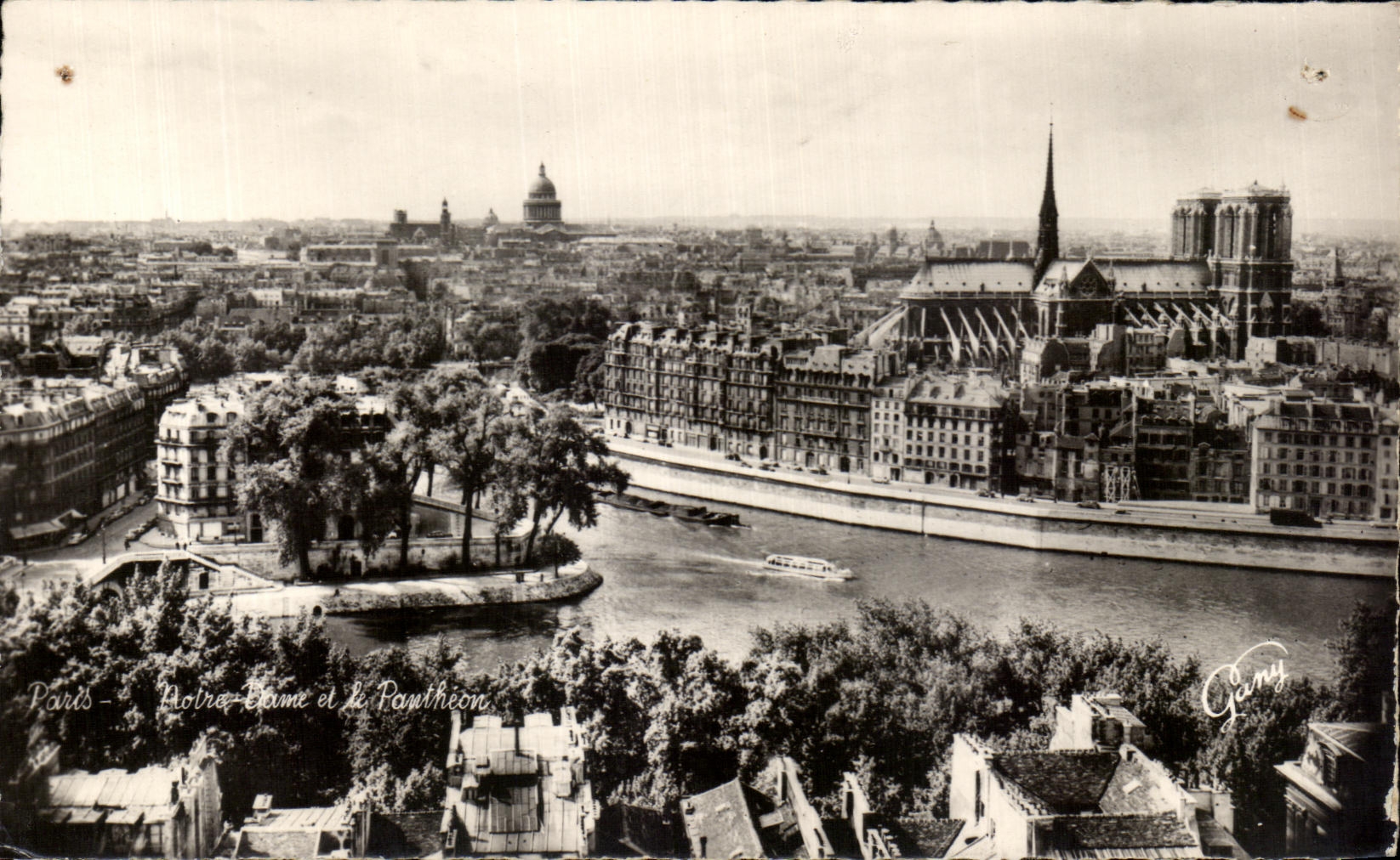 CPA Paris Notre Dame y el panteon