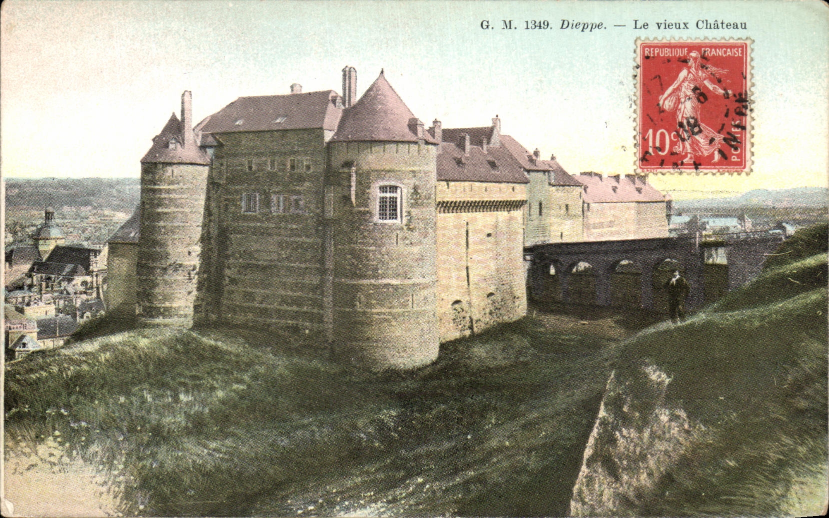 CPA Dieppe el castillo viejo