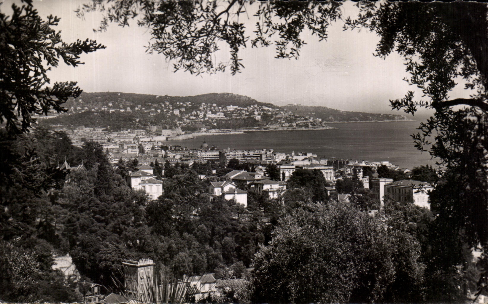 CPA la dimension Niza del azul vista de Bellet