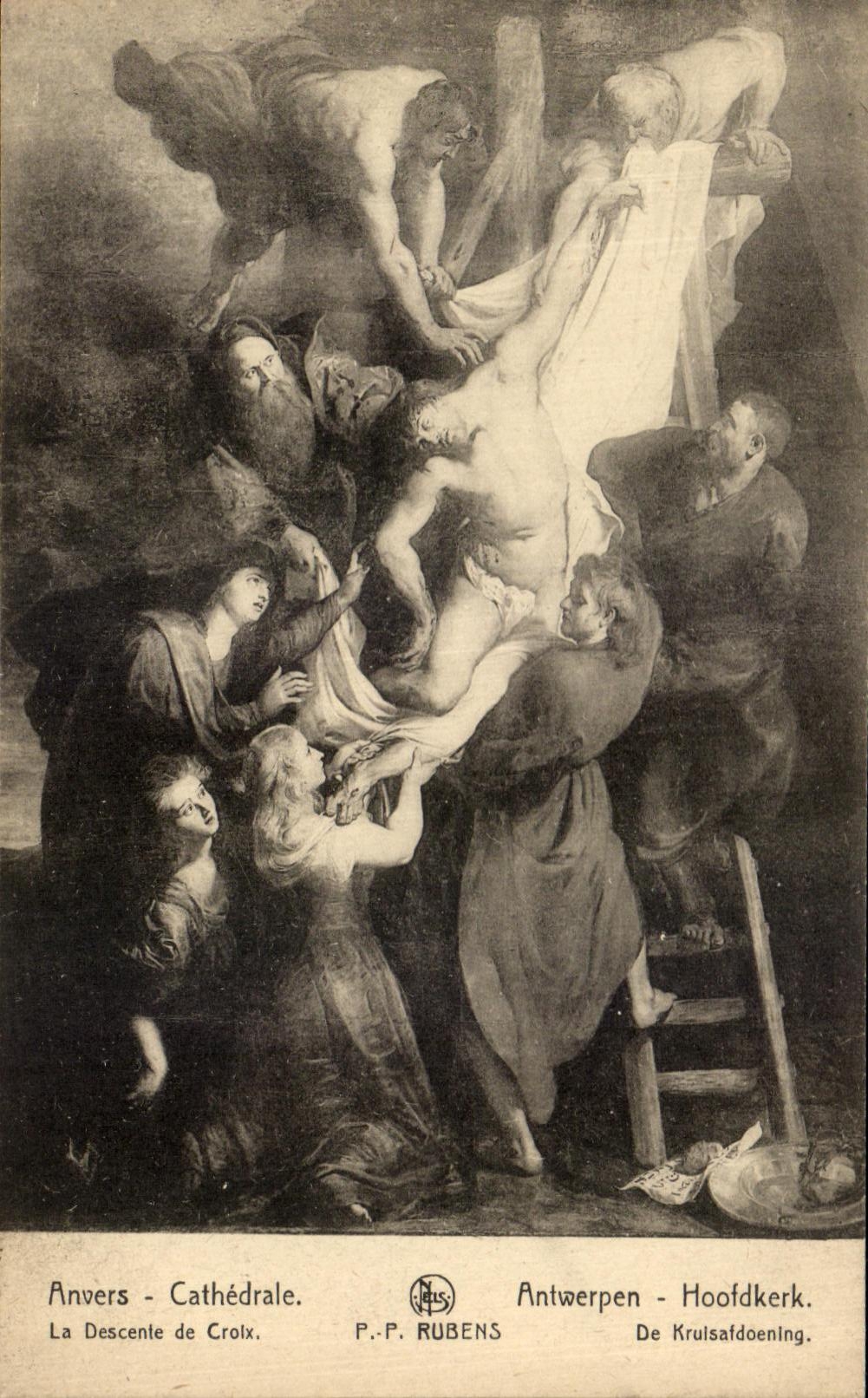 CPA Anvers Cathedrale La descente de la CRoix 