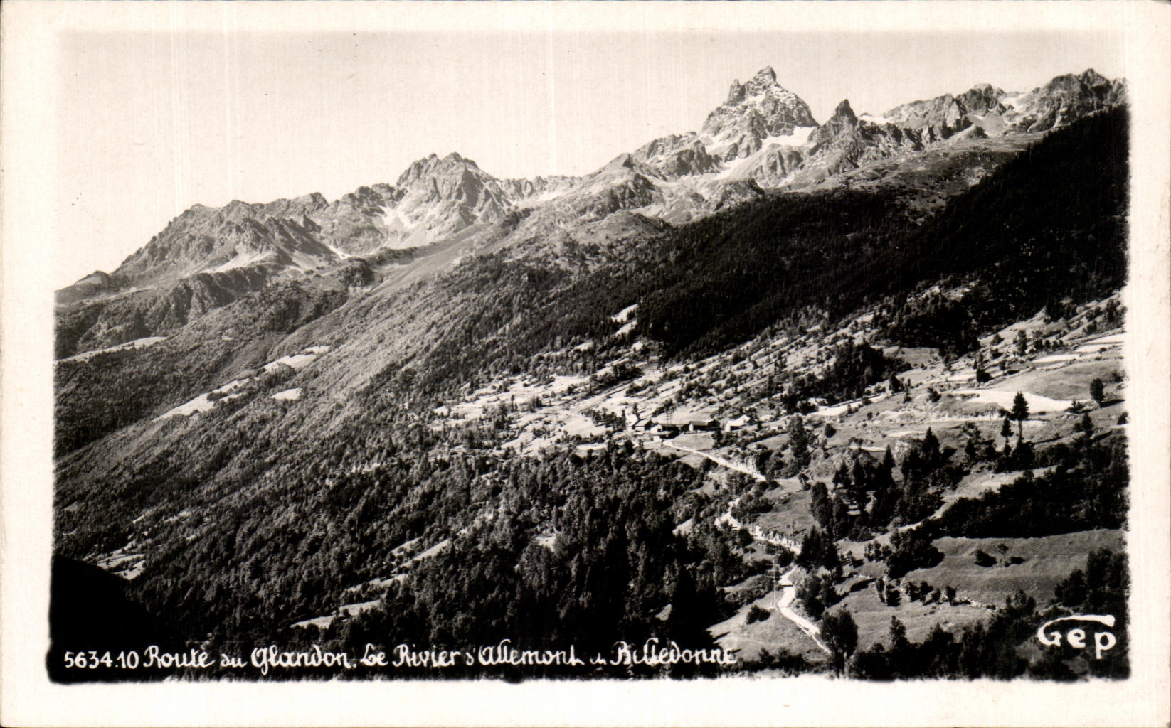 CPA Road of Glandon the river of Allemont Belledonne