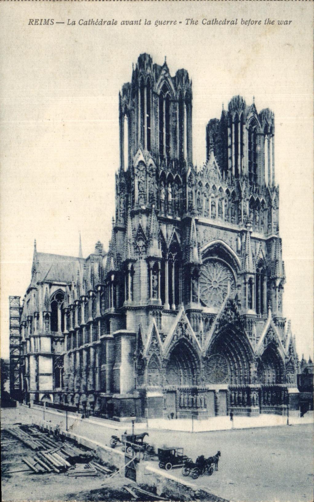 CPA Rheims the Cathedral before the War
