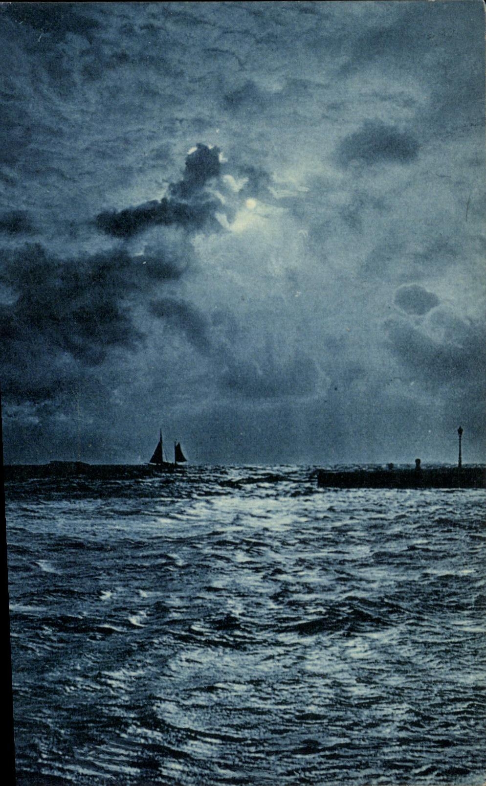 CPA Landscape at the edge of water Boat