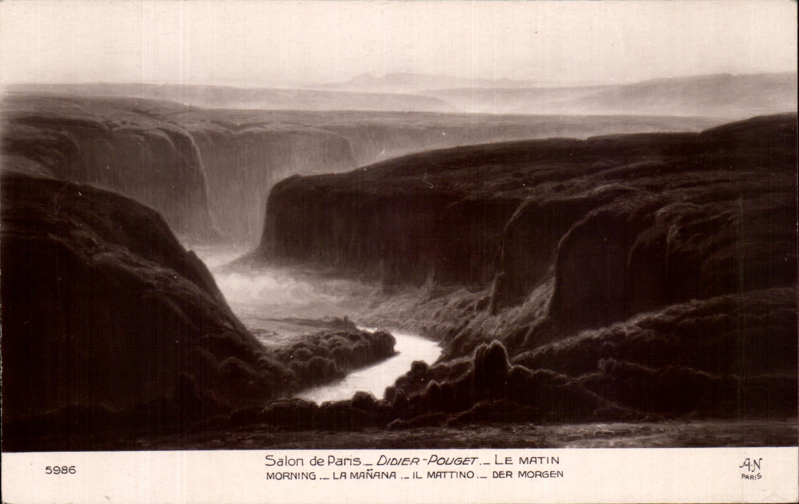 CPA Salon de Paris Dider Pouget Le Matin 