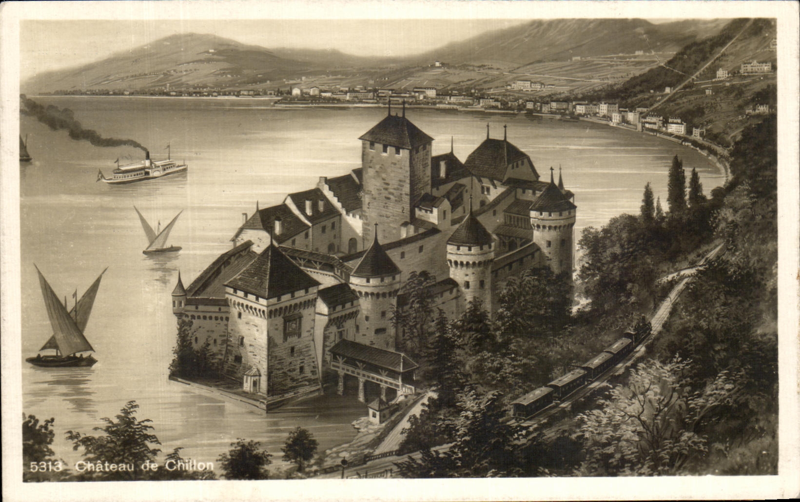 CPA Chateau de Chillon