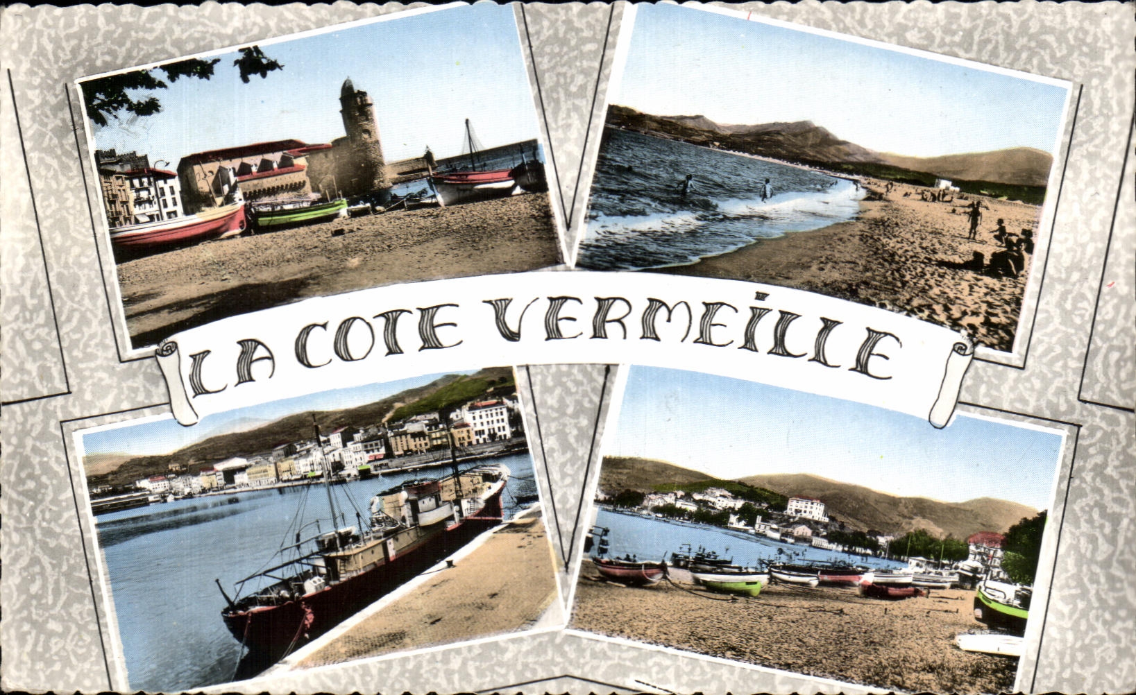 CPA the Vermilion Dimension Collioure the Church Vessels Argeles Fishing on Mer L has Plage