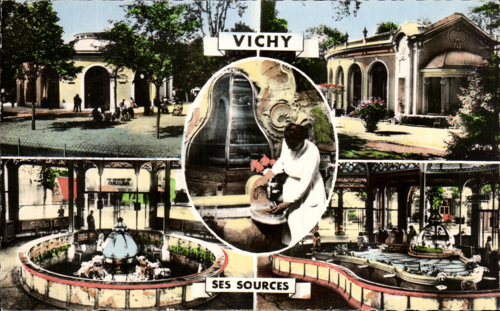 CPA Vichy Ses Sources
