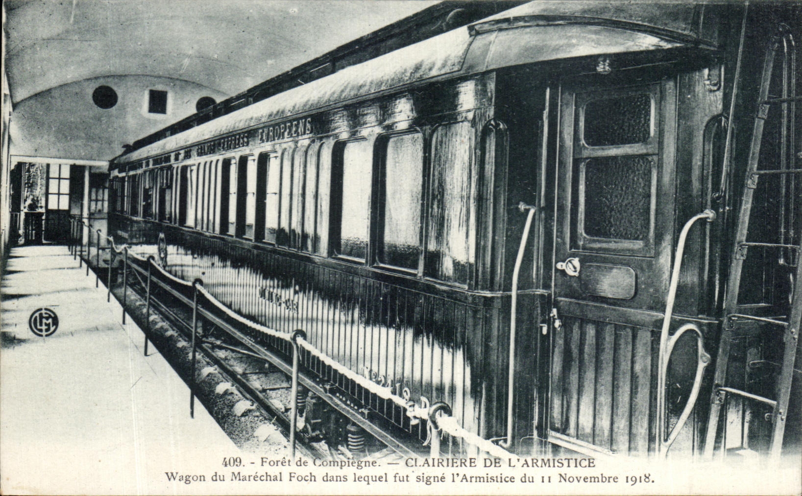 Taladro de CPA del claro de Compiegne del tren de Militaria del armisticio