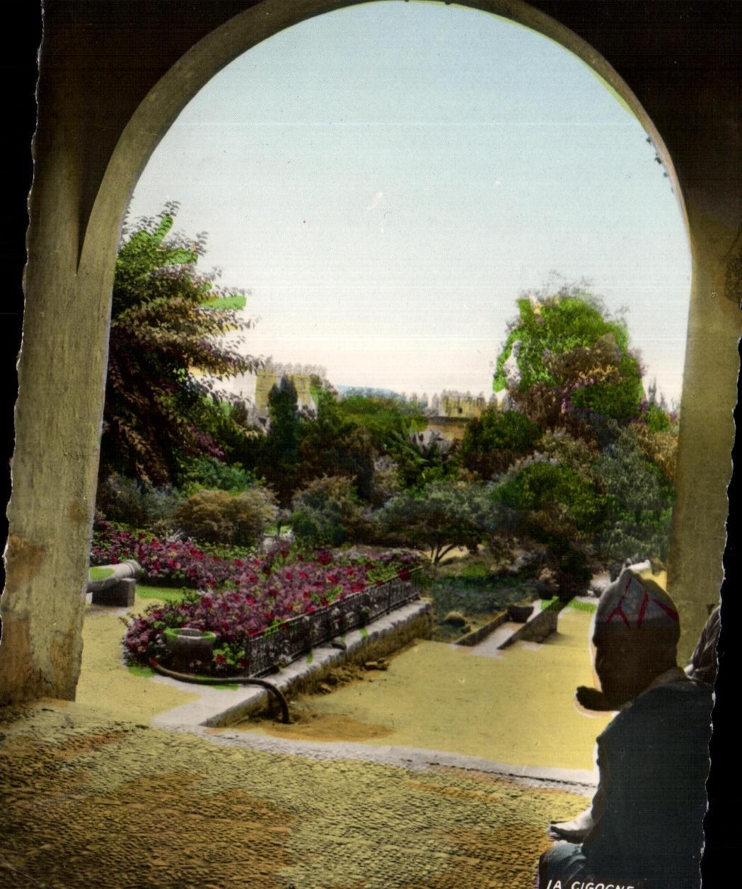 CPA Fold back Oudaia a Main door