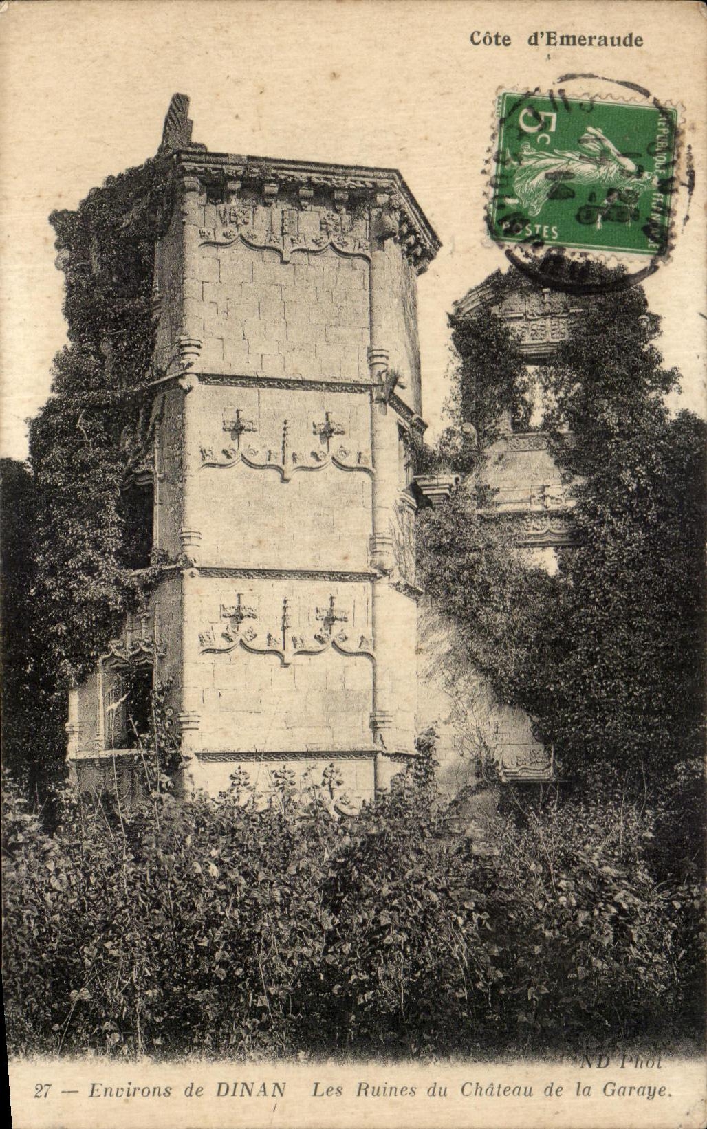 CPA Surroundings of Dinan Ruins of the Castle of Garaye