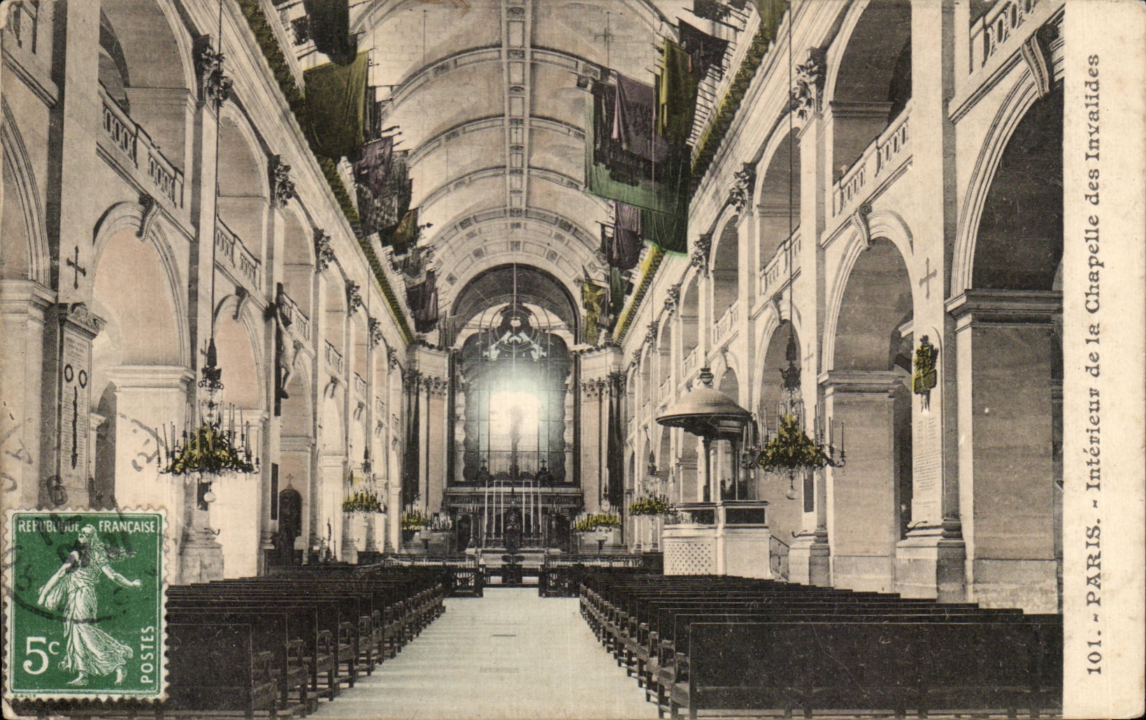 CPA Interior Paris Of the Vault Of Invalides