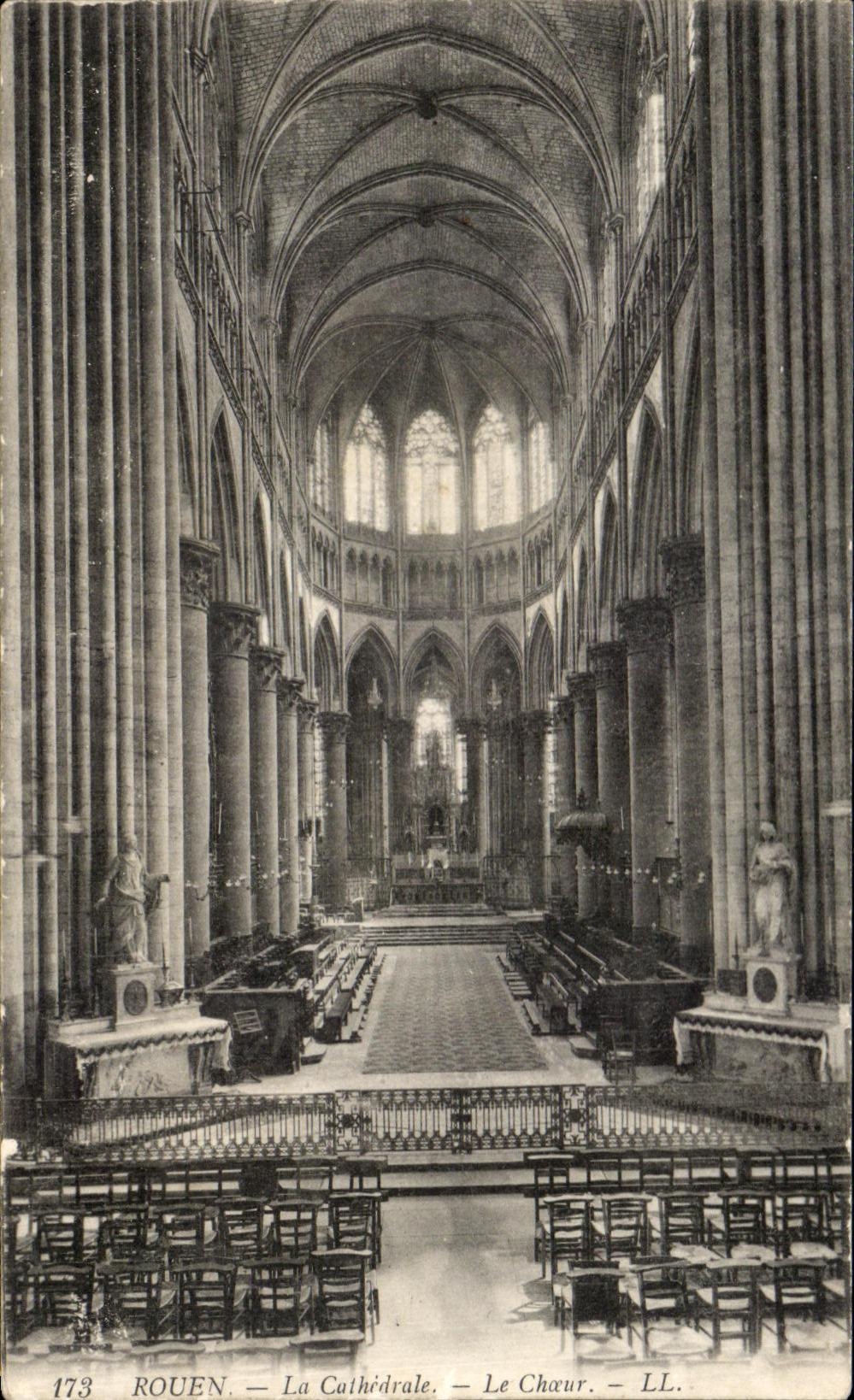 CPA Rouen the Cathedral Chorus