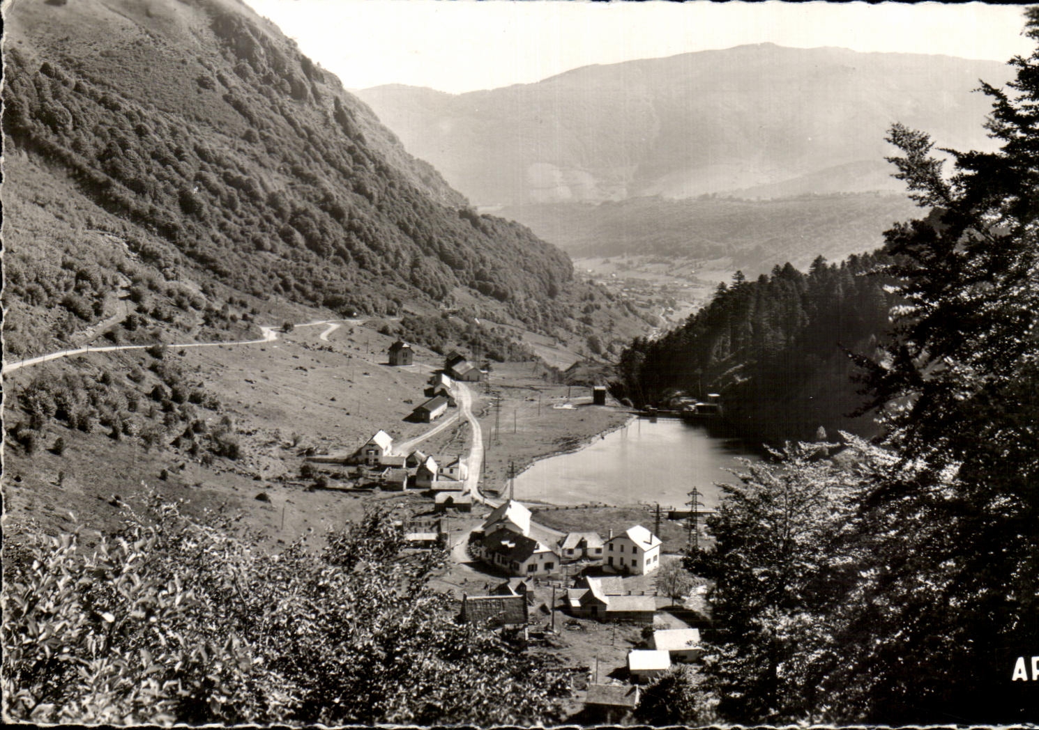 CPA While Going up In Tourmalet Valley Towards co Marie De Campan In the Artigues Plan