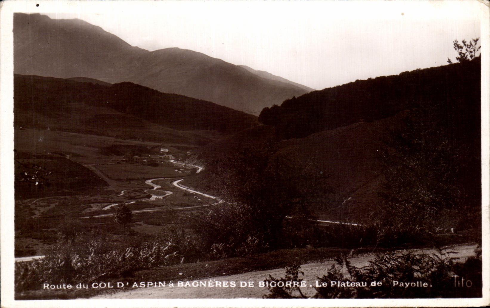 CPA Route of the Collar D' Aspin has Bagneres De Bigorre the Plate of Payolle