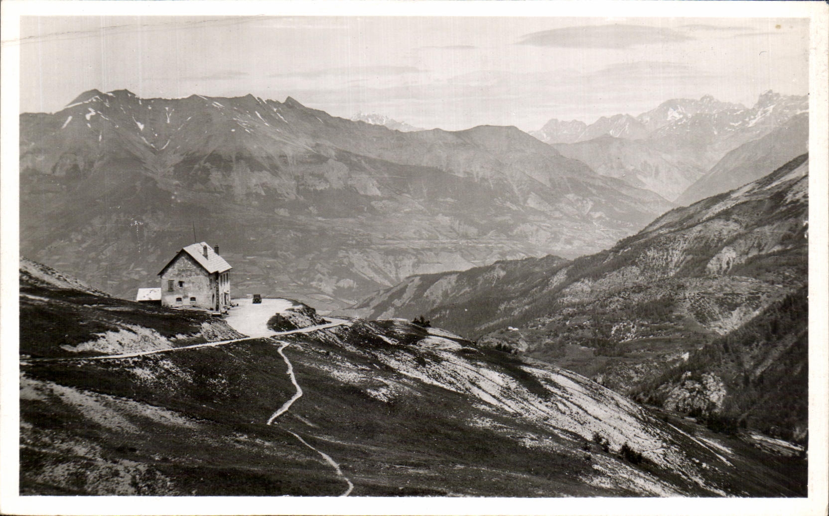 CPA the Road of the Alps Collar Of Ales the Refuge