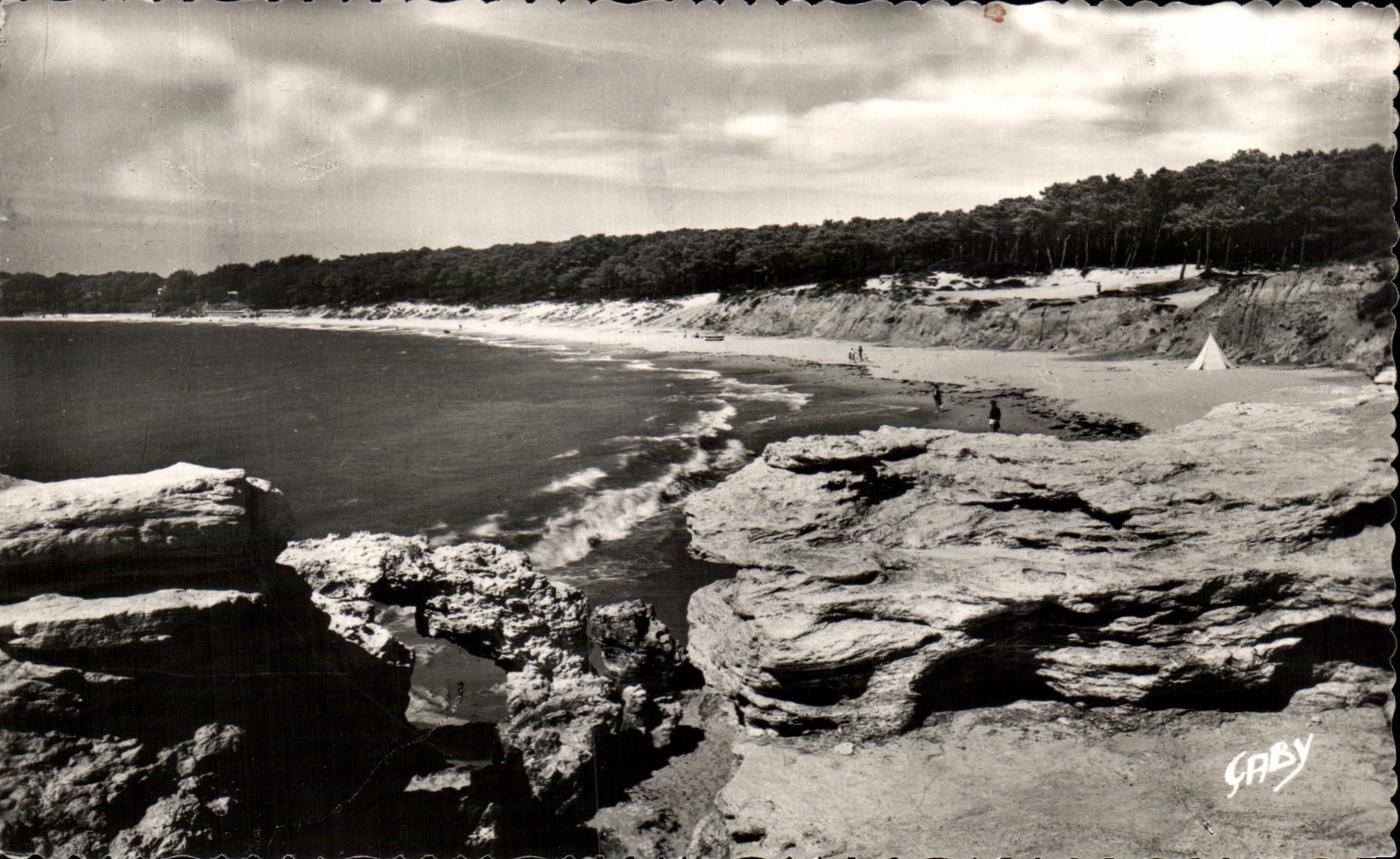 CPA Saint Palate on Sea Beach of the Shallow