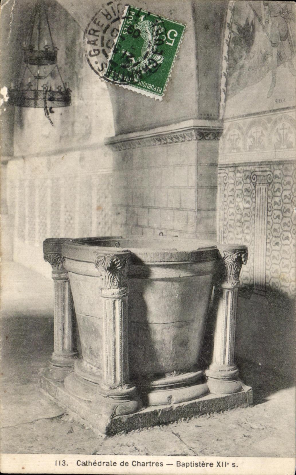 CPA Cathedral of Chartres Baptistry