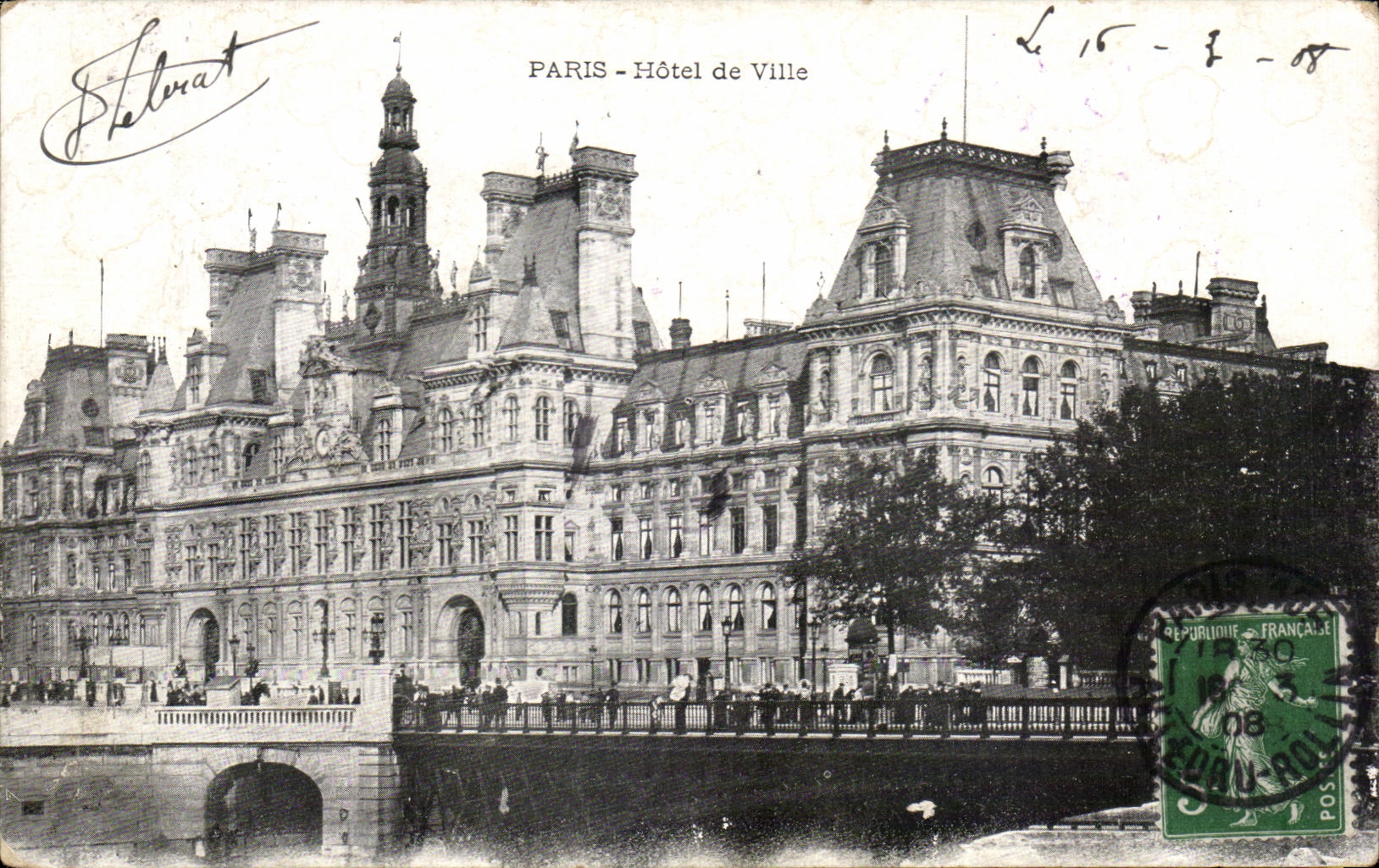 CPA Paris Hotel de Ville