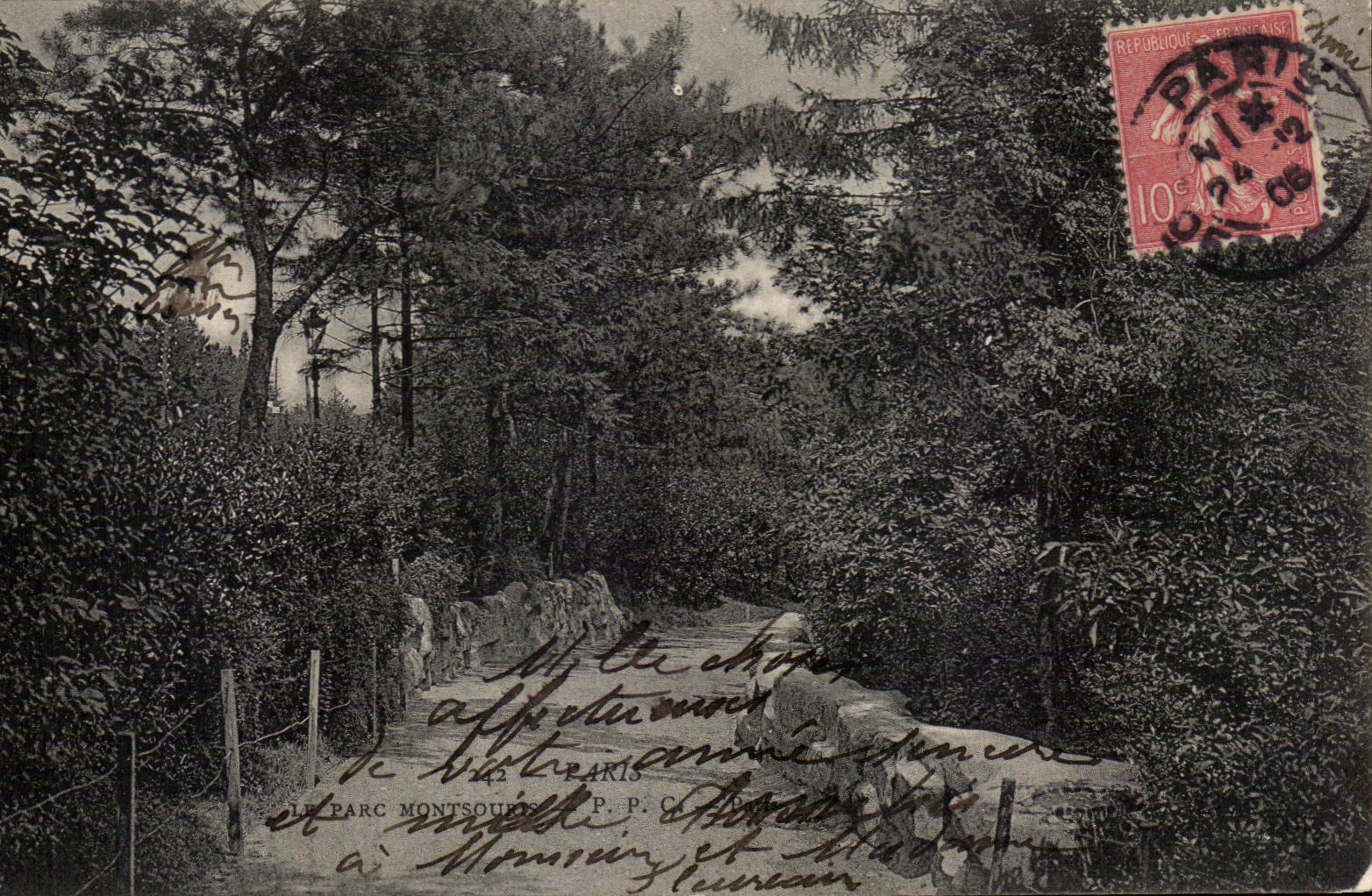 CPA Paris el parque de Montsouris