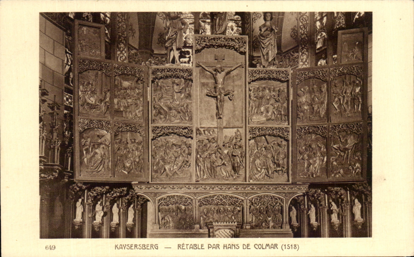 CPA Kaysersberg Retable By Hams De Colmar