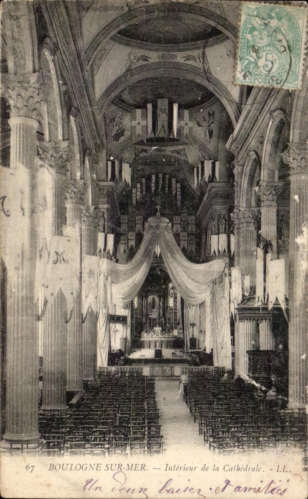 CPA Boulogne On Inland sea of the Cathedral