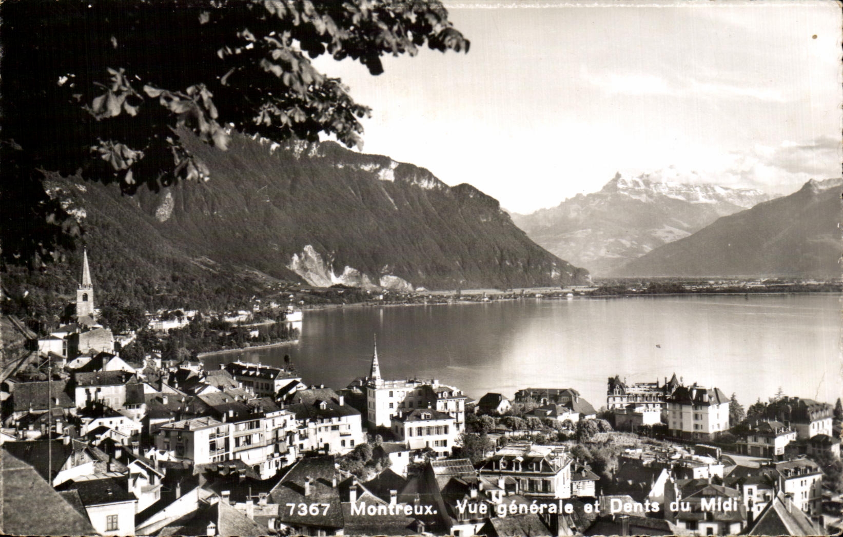 CPA Montreux Vue generale et Dents du Midi Suisse