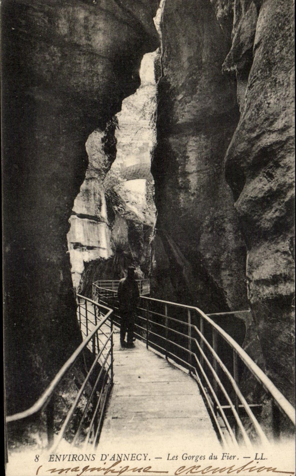 CPA Surroundings Of Annecy Falls of Trusting