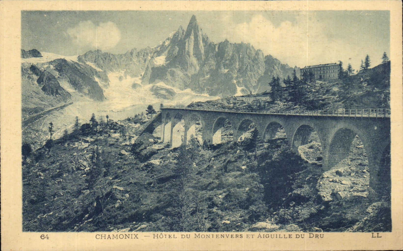 CPA Chamonix Hotel Of Montenvers And Aiguille Thickly