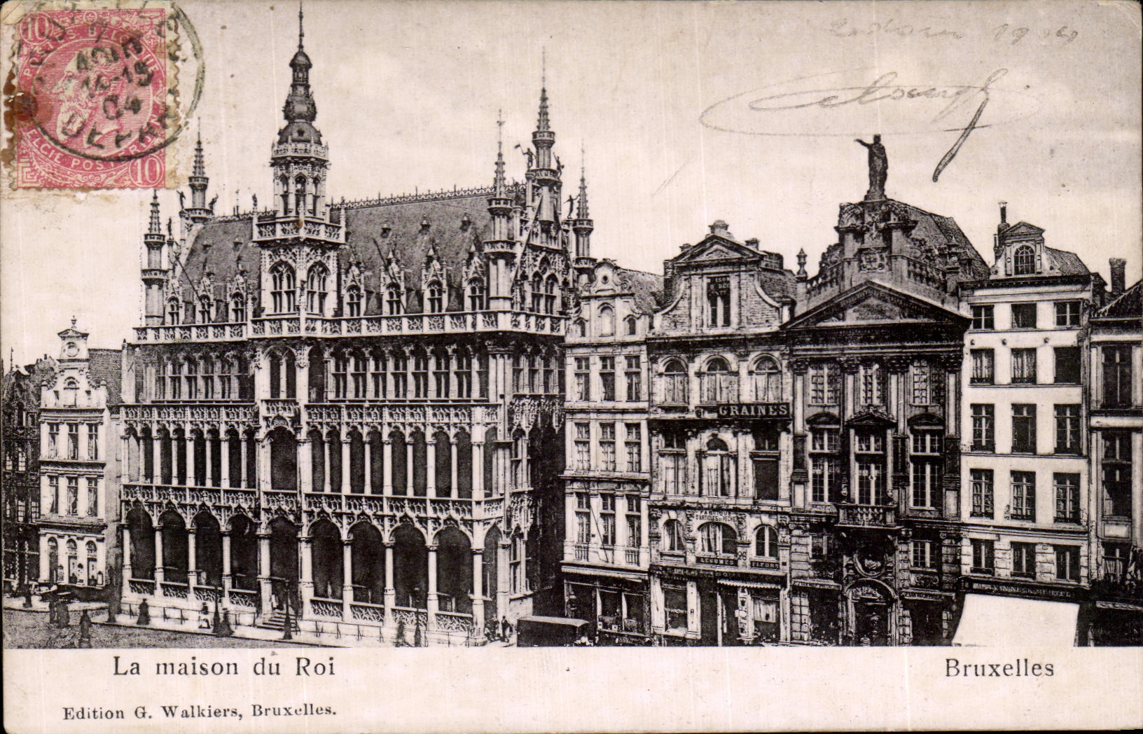 CPA the House of King Brussels