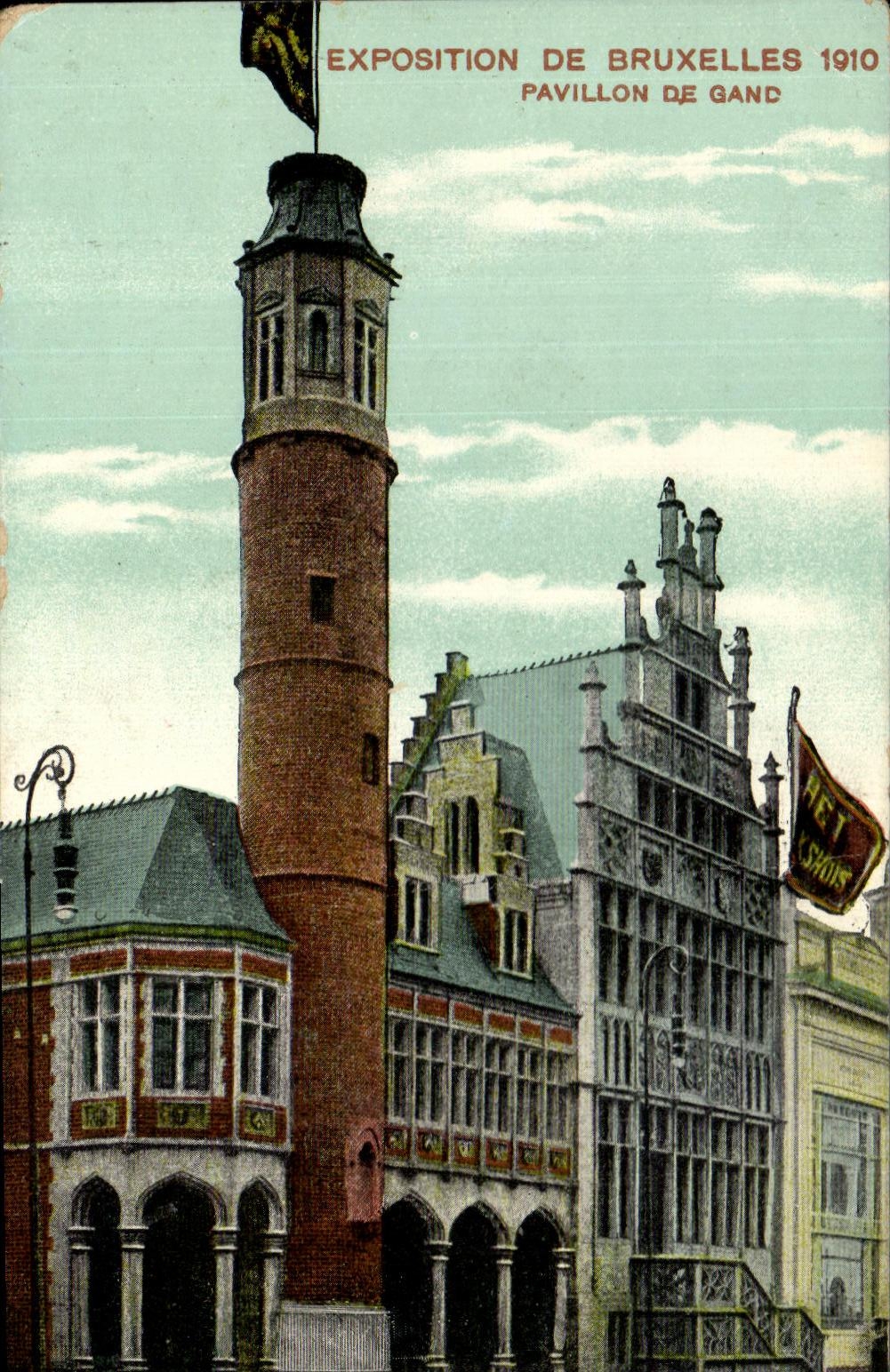 CPA Expositon Of Brussels 1910 House Of Ghent