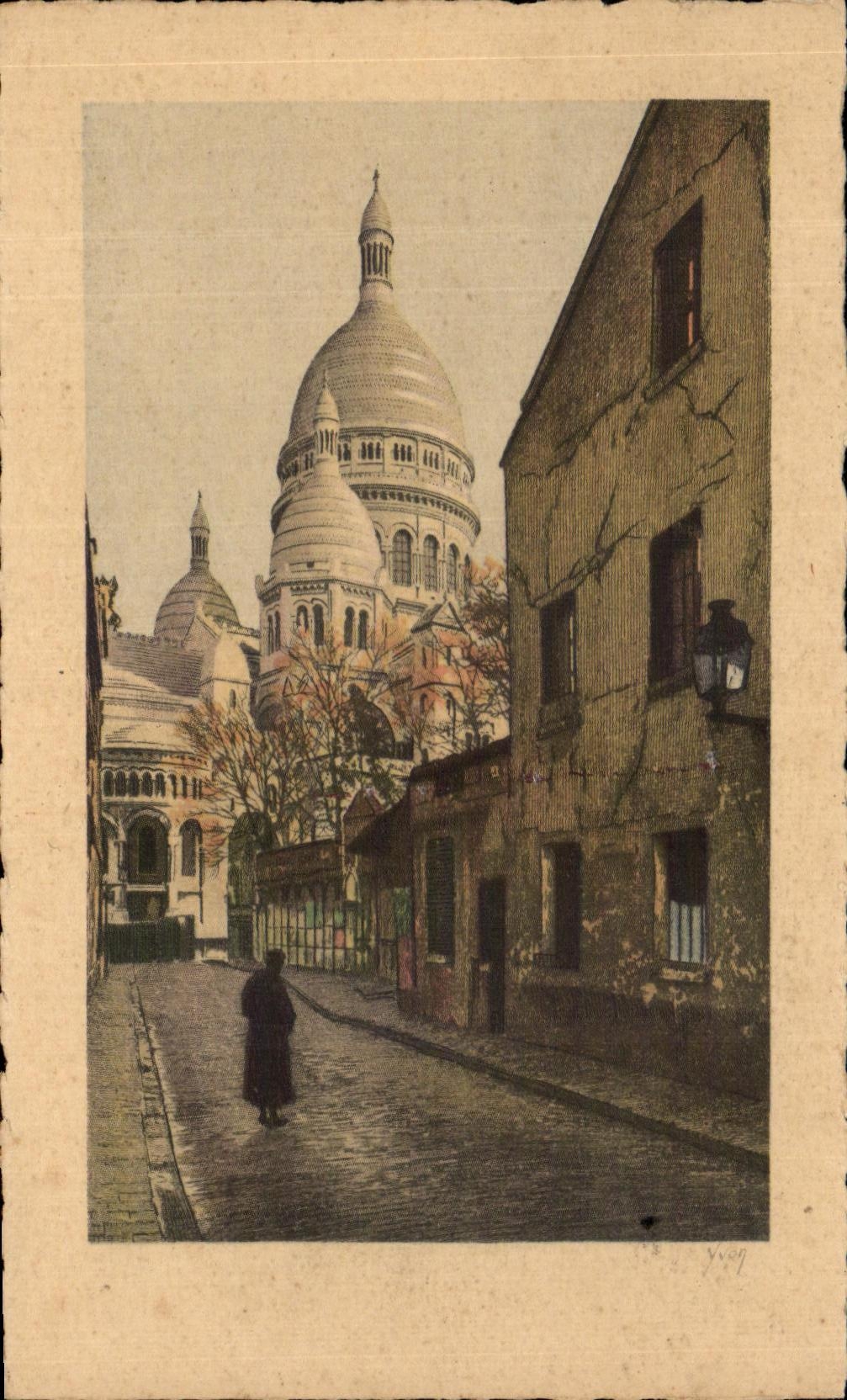 CPA Paris Basilique Du Saore Coeur Les d'Art Yvon Paris Rue De Bretagne