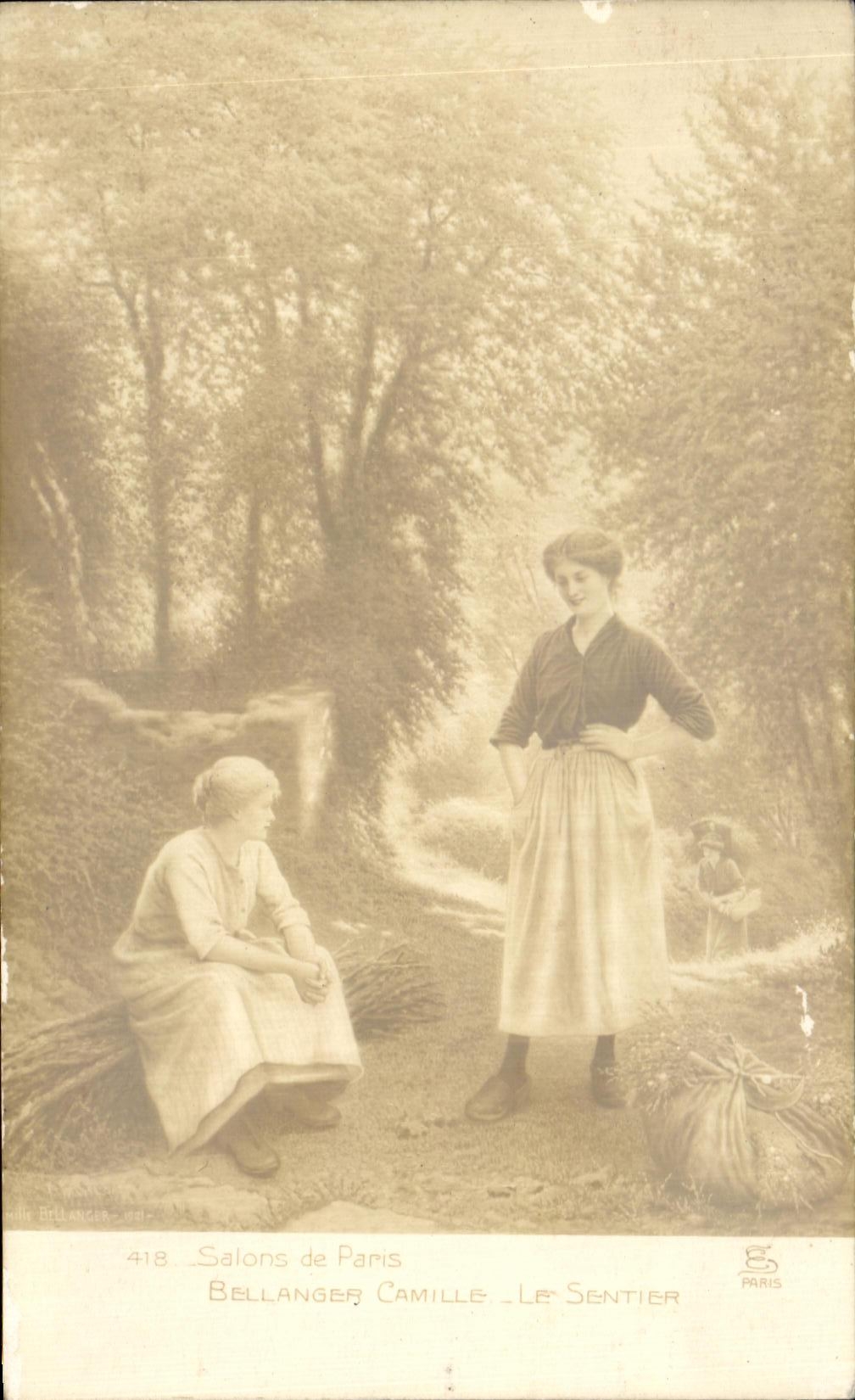 CPA Salons De Paris Bellanger Camille Le Sentier