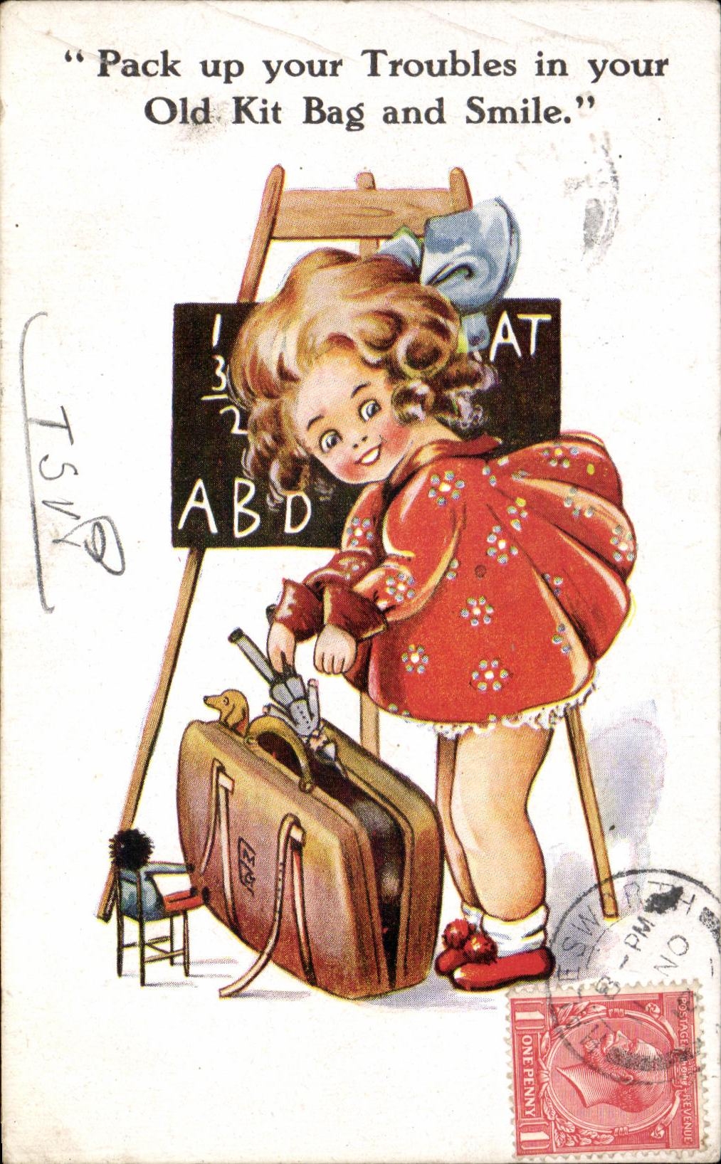 Paquete de CPA encima de turbio su adentro su bolso de kit viejo y nino del martillo que rompe con almadena