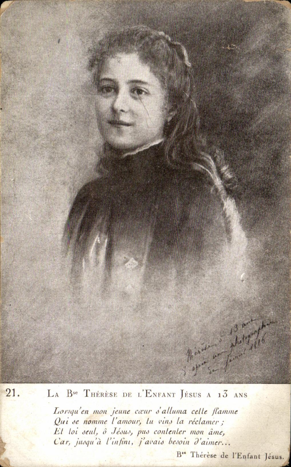 CPA Therese De Enfant Jesus is 13 Years old