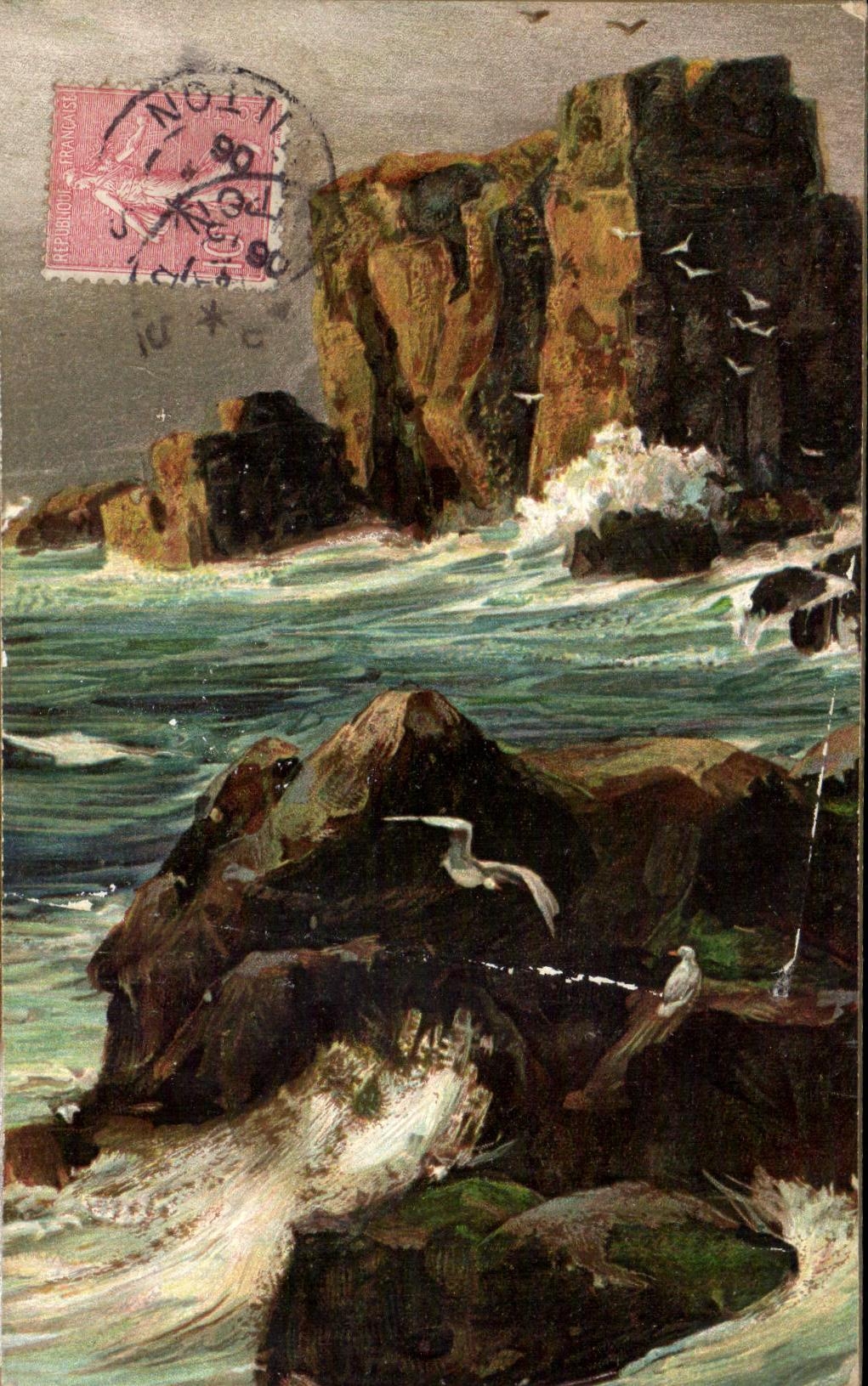 CPA Paysage dans la mer