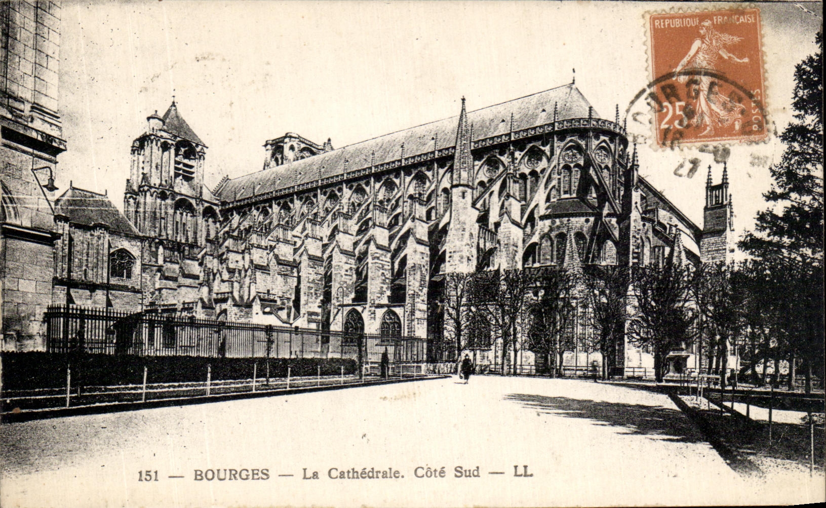 Pieza meridional de CPA Bourges Chathedrale