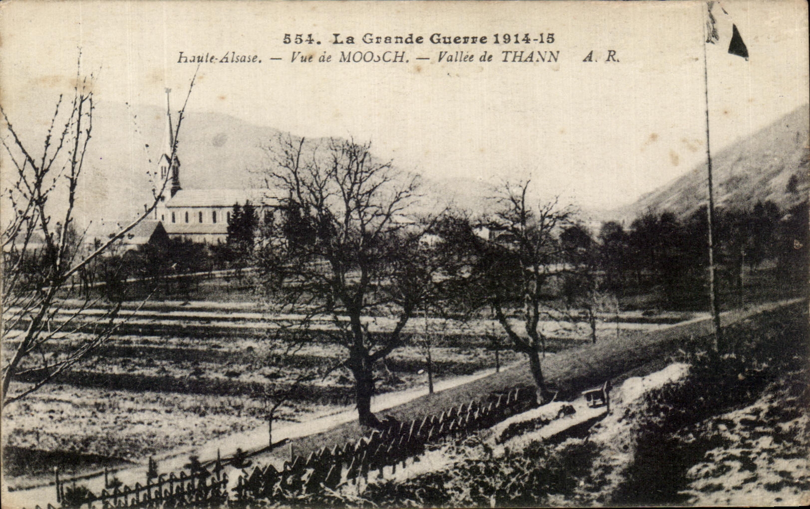 CPA the Great War Seen De Moosch Valley De Thann